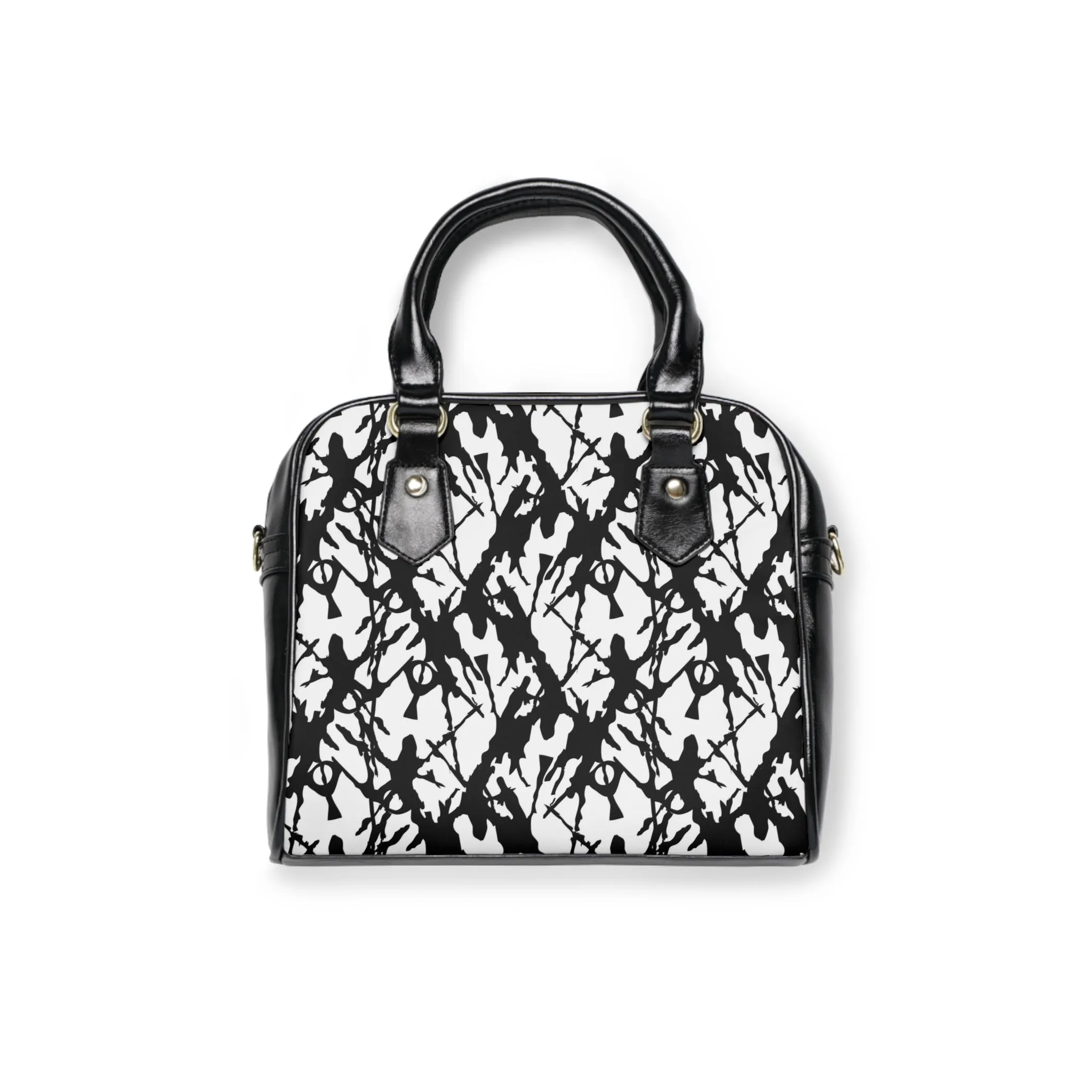 Ink Splatter Shoulder Handbag