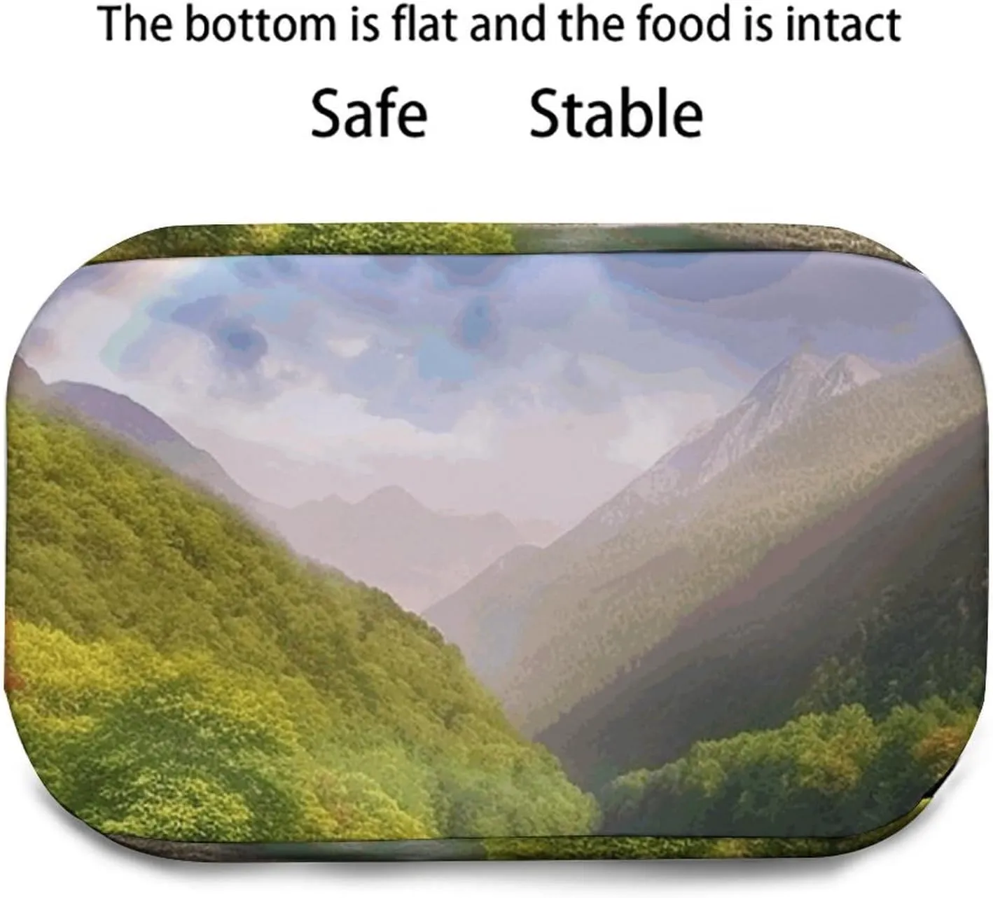 Insulated Lunch Bags for Women Mountain Valley with Rainbow Reusable Lunch Boxes Waterproof Shoulder Bag Lunch Cooler Bag for Work