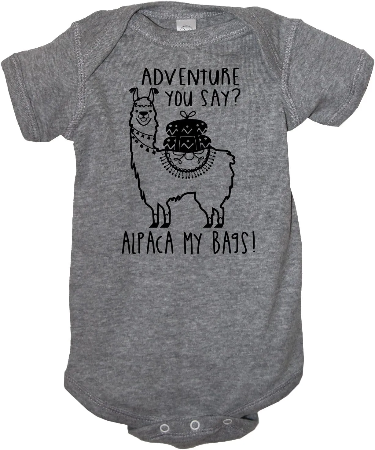 It's Your Day Clothing Adventure You Say Alpaca My Bags Baby Boy Girl Clothes Llama Funny Announcement Shower Bodysuit