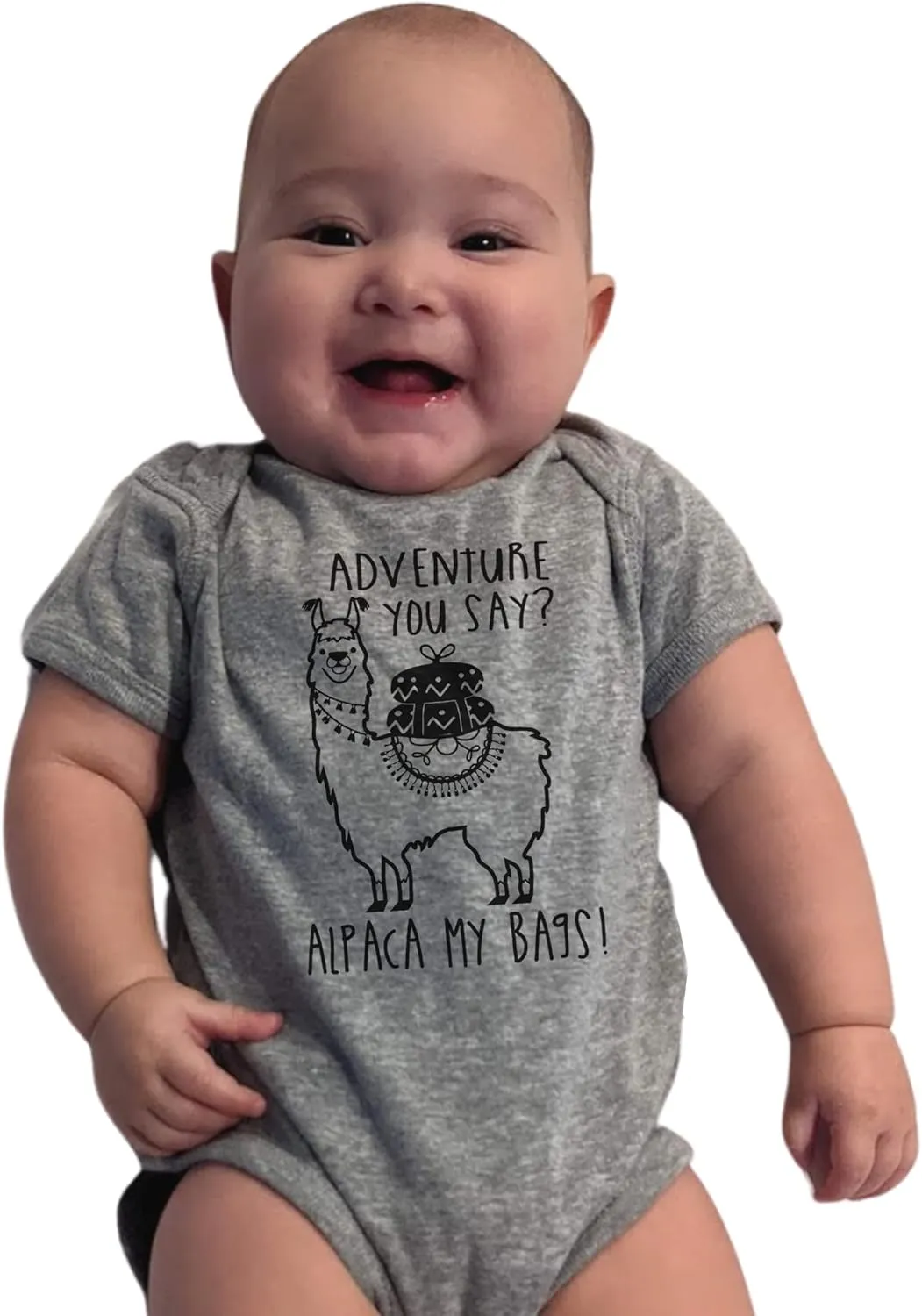 It's Your Day Clothing Adventure You Say Alpaca My Bags Baby Boy Girl Clothes Llama Funny Announcement Shower Bodysuit