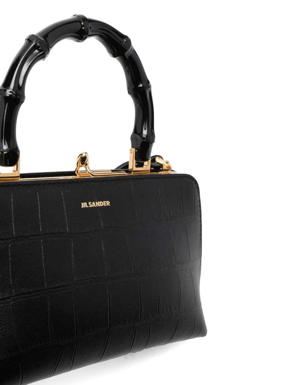 Jil Sander Goji Bamboo Mini Leather Handbag