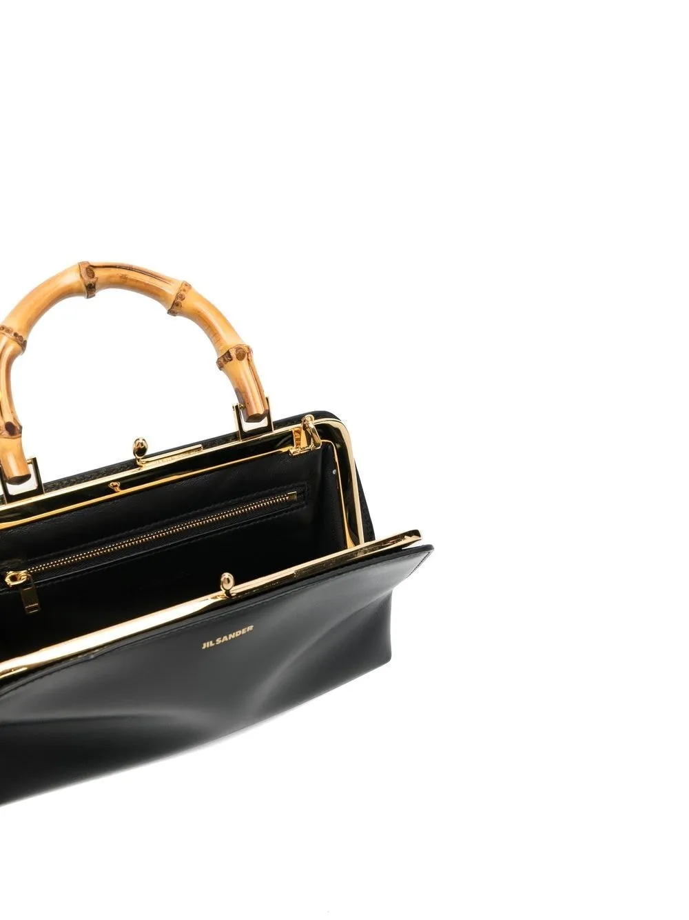 Jil Sander Goji Bamboo Mini Leather Handbag