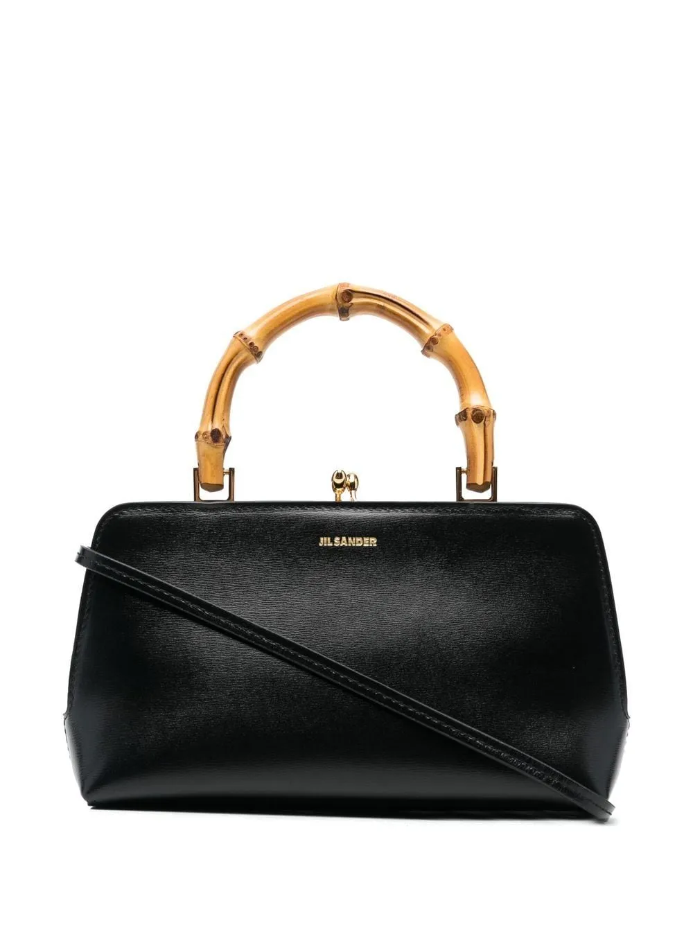 Jil Sander Goji Bamboo Mini Leather Handbag