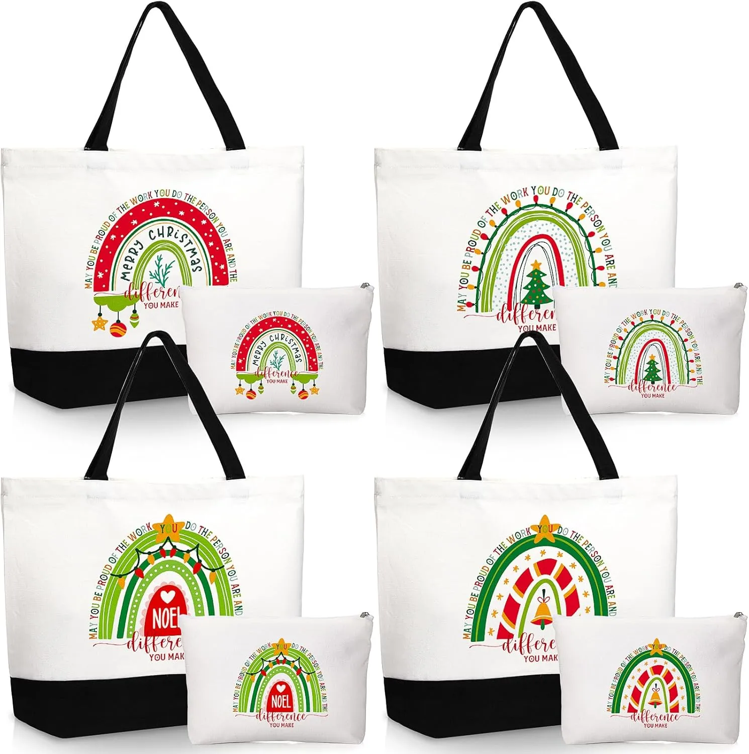 Kajaia Teacher Gift Tote Bag Employee Appreciation Gift Bulk Cosmetic Bag for Nurse Team Coworker Hr