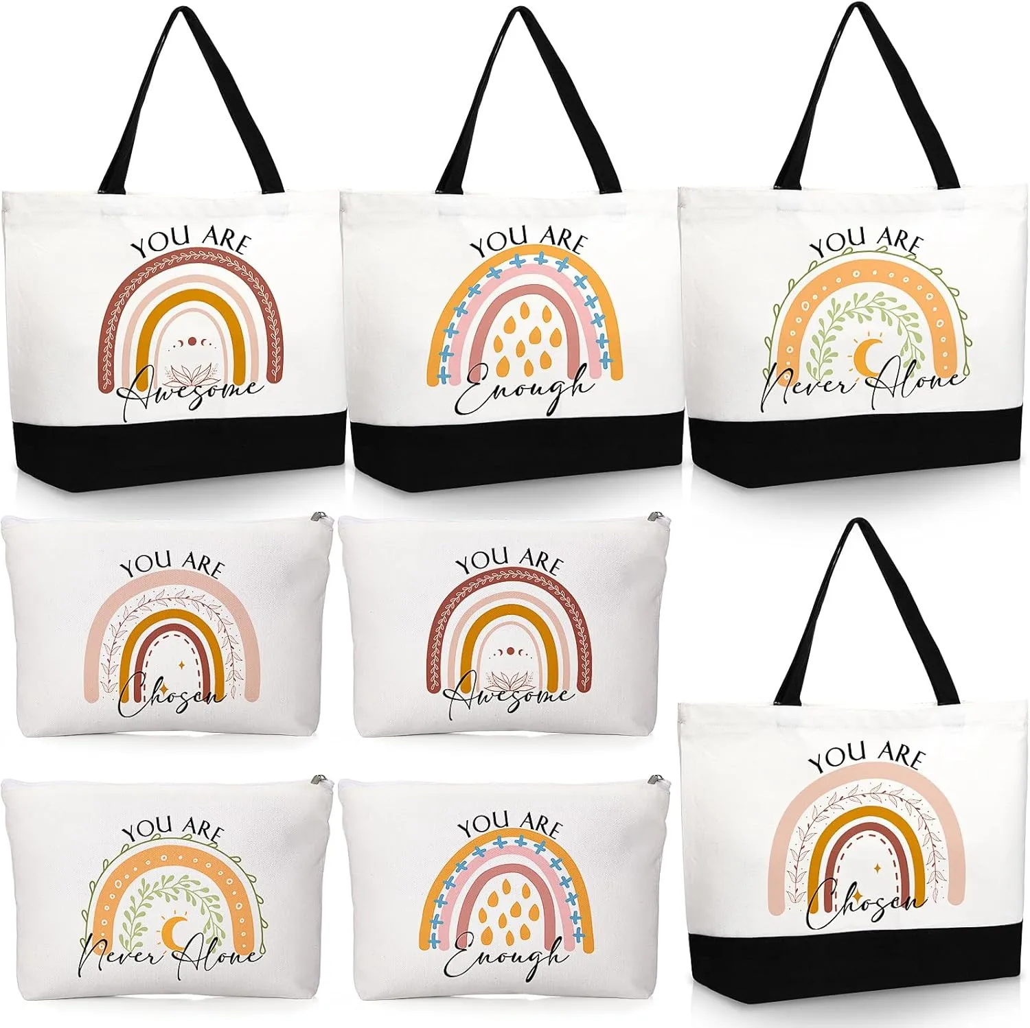 Kajaia Teacher Gift Tote Bag Employee Appreciation Gift Bulk Cosmetic Bag for Nurse Team Coworker Hr