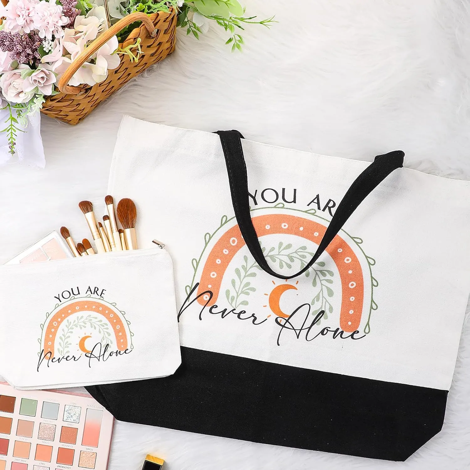 Kajaia Teacher Gift Tote Bag Employee Appreciation Gift Bulk Cosmetic Bag for Nurse Team Coworker Hr