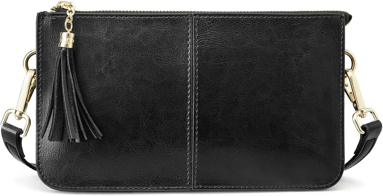 Kattee Leather Crossbody Bags for Women Trendy, Small Shoulder Purses and Handbags with Adjustable Strap