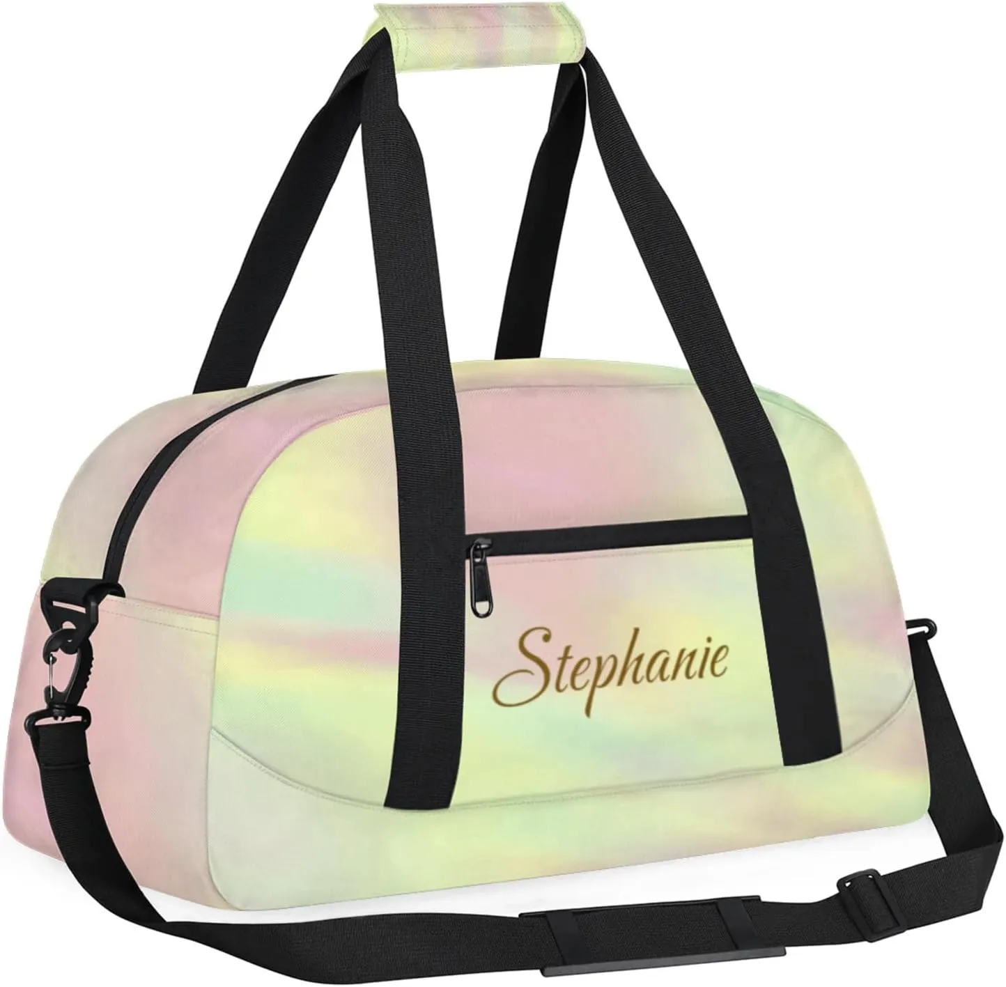 Kids Duffle Bag Personalized Gym Bag Overnight Bags, Ideal for Travel and Sports, Suitable for Men Women for Gym, Dance, Yoga, Durable Waterproof Sport Overnight Handbags Gradual Change