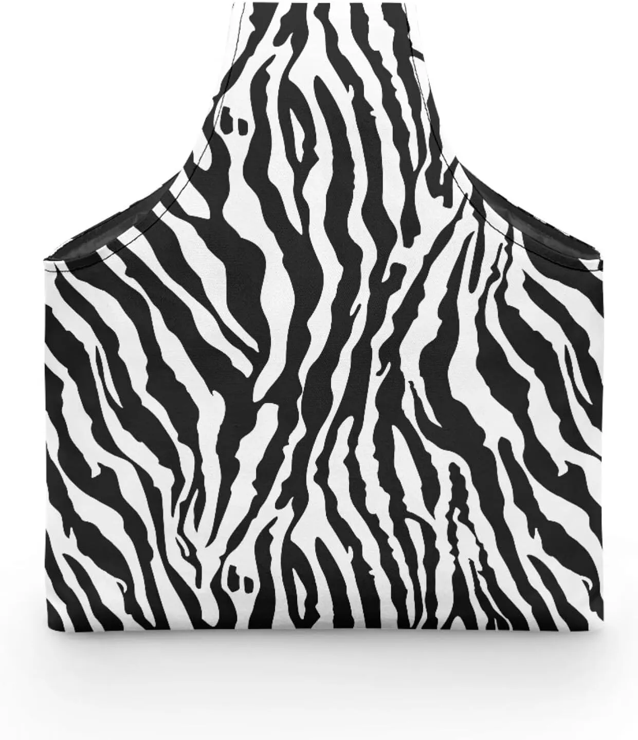 KUIFORTI Knitting Yarn Bag Zebra Print Yarn Bags for Crocheting on The Go Black Crochet Storage Bag for Women Girls at Home Travel Yarn Tote for Crochet Accessories, Knitting Needles, Large Size