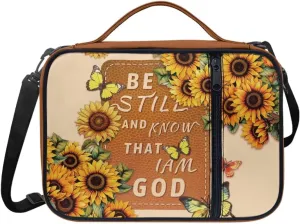 Large Bible Bag Bible Case for Women Bible Cover Case Bible Covers with Shoulder Strap Church Bag Christian Print