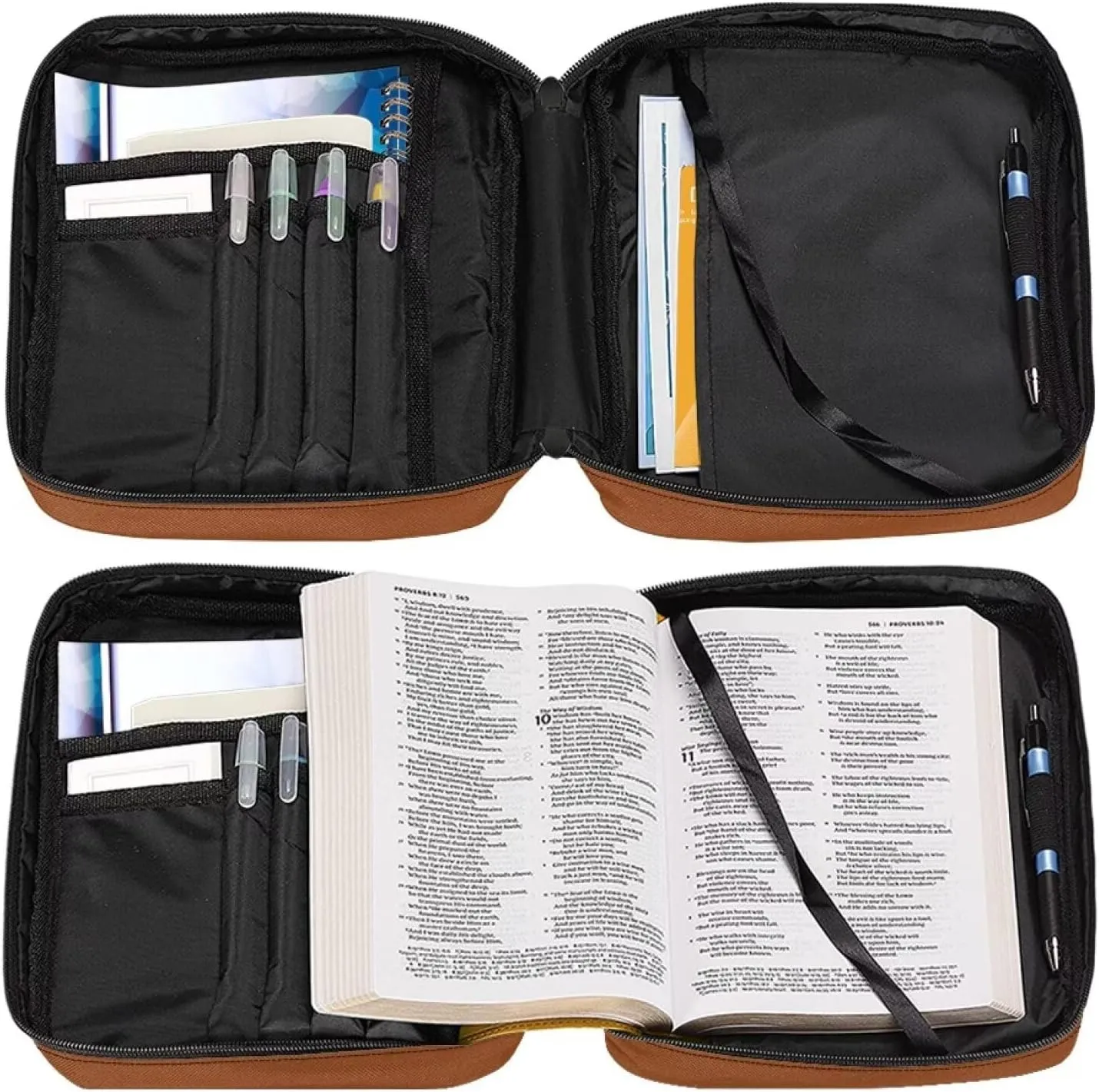 Large Bible Bag Bible Case for Women Bible Cover Case Bible Covers with Shoulder Strap Church Bag Christian Print