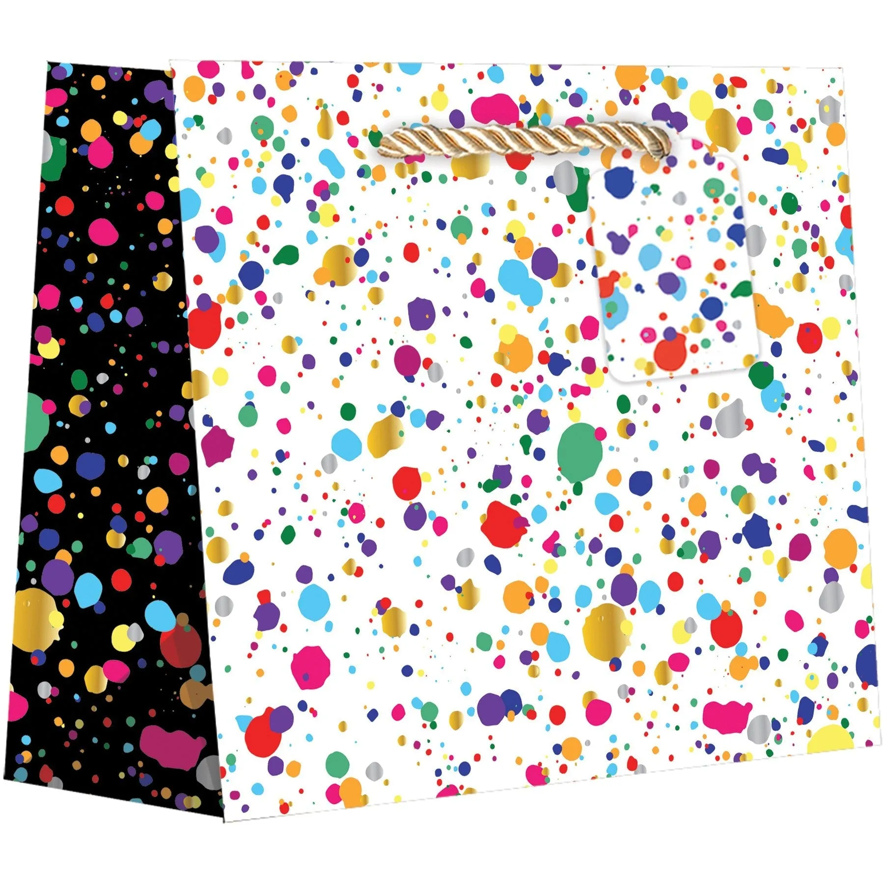 Large Gift Bags, Splatter with Foil Accents by Present Paper