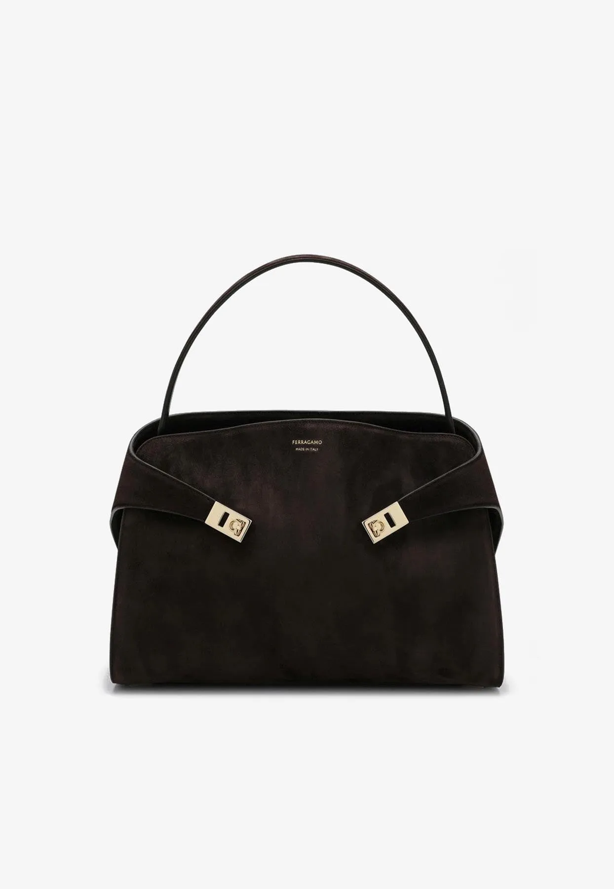 Large Hug Suede Shoulder Bag