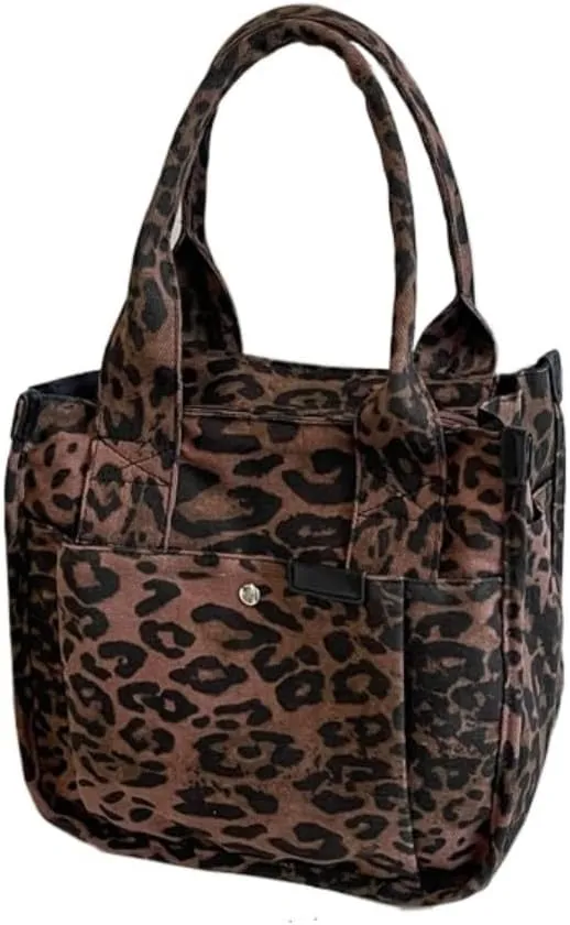 Large Leopard Print Bag Leopard Print Tote Bags For Women Large-capacity Bag Single-shoulder Sag For Women