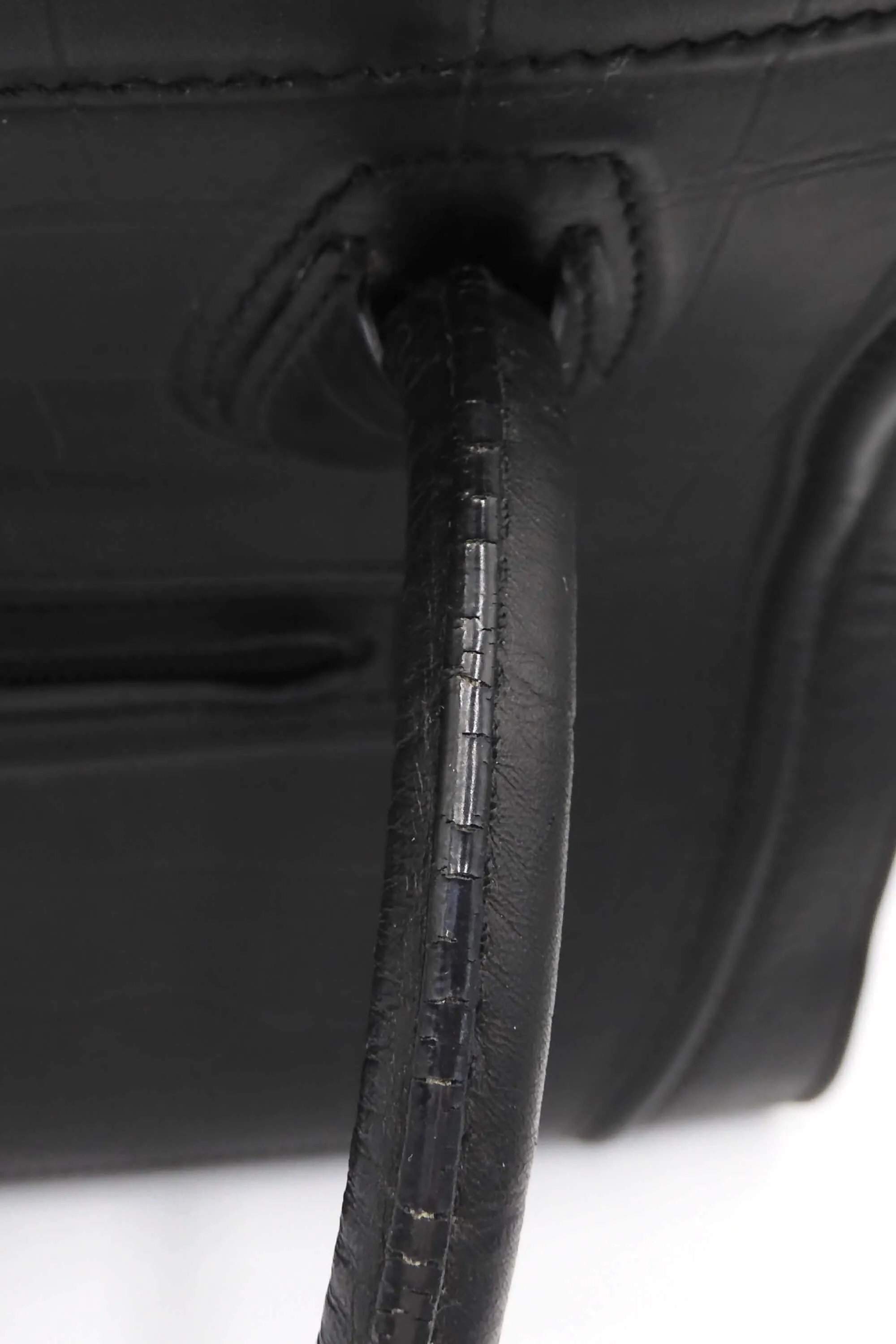 Large Phantom Black Crocodile Embossed