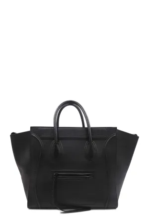 Large Phantom Black Crocodile Embossed