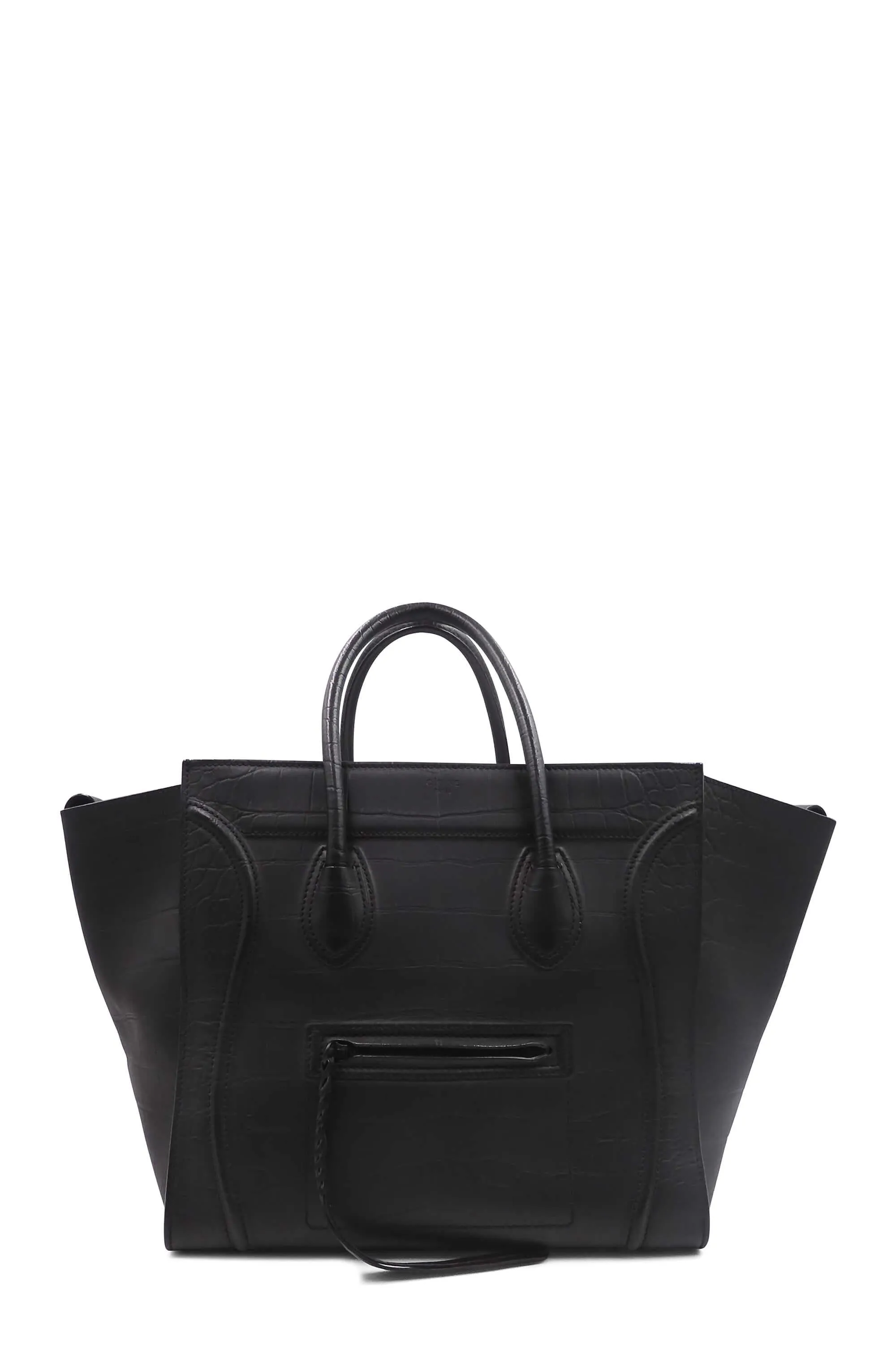 Large Phantom Black Crocodile Embossed