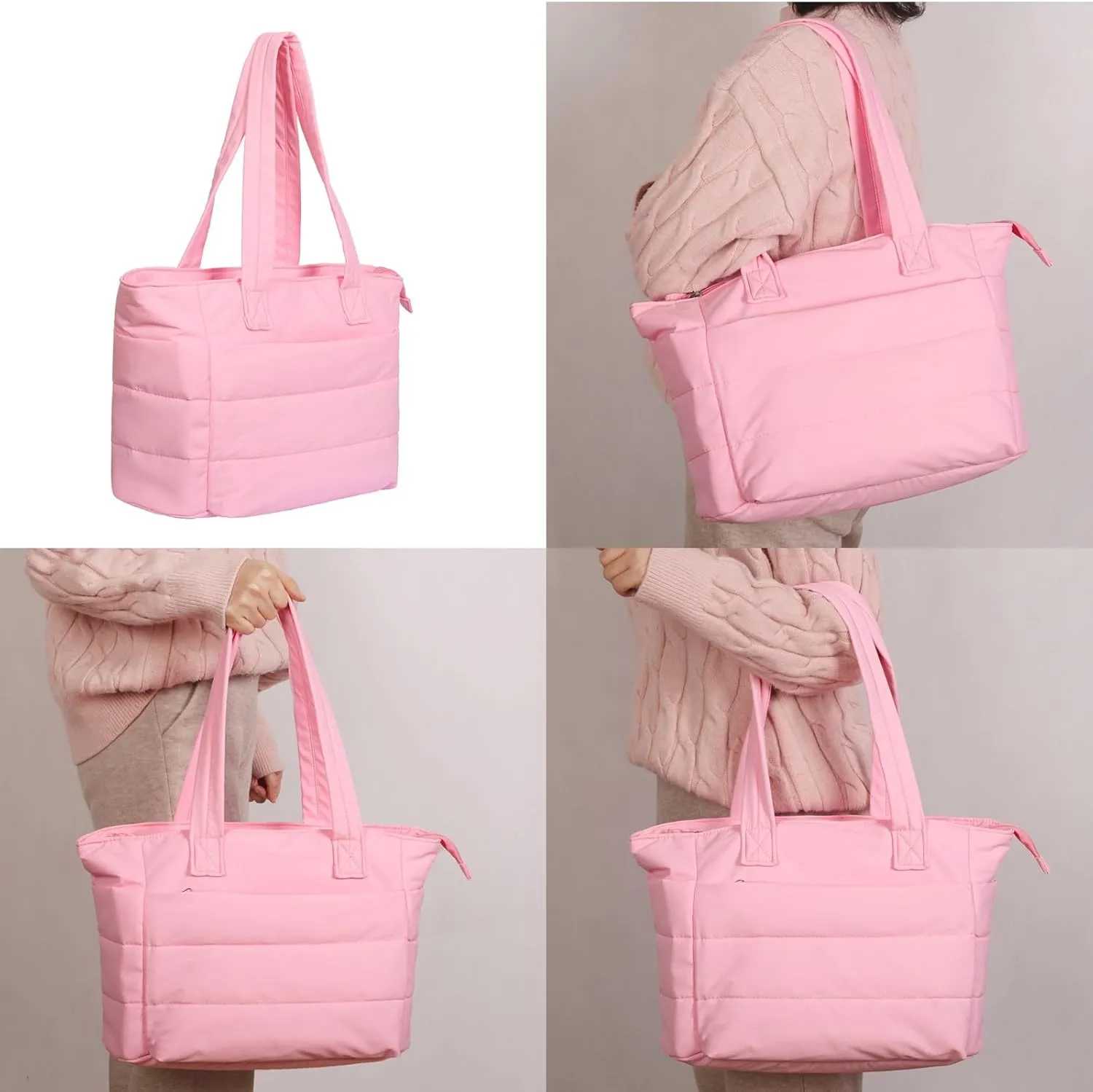 Large Womens Tote Beach Bag Lightweight Canvas Casual Handbag