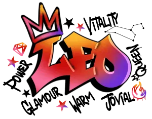 Leo Graffiti Zodiac DTF (direct-to-film) Transfer