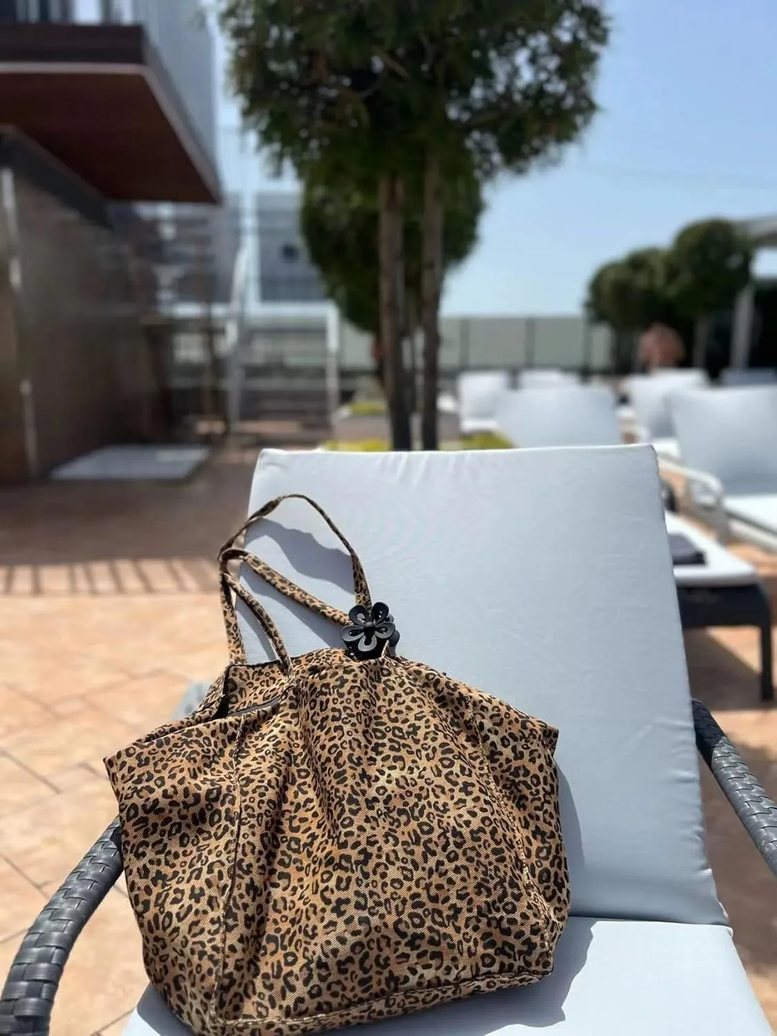 Leopard Print Tote Bags For Women Large-capacity Bag Single-shoulder Sag For Women Large Leopard Print Bag