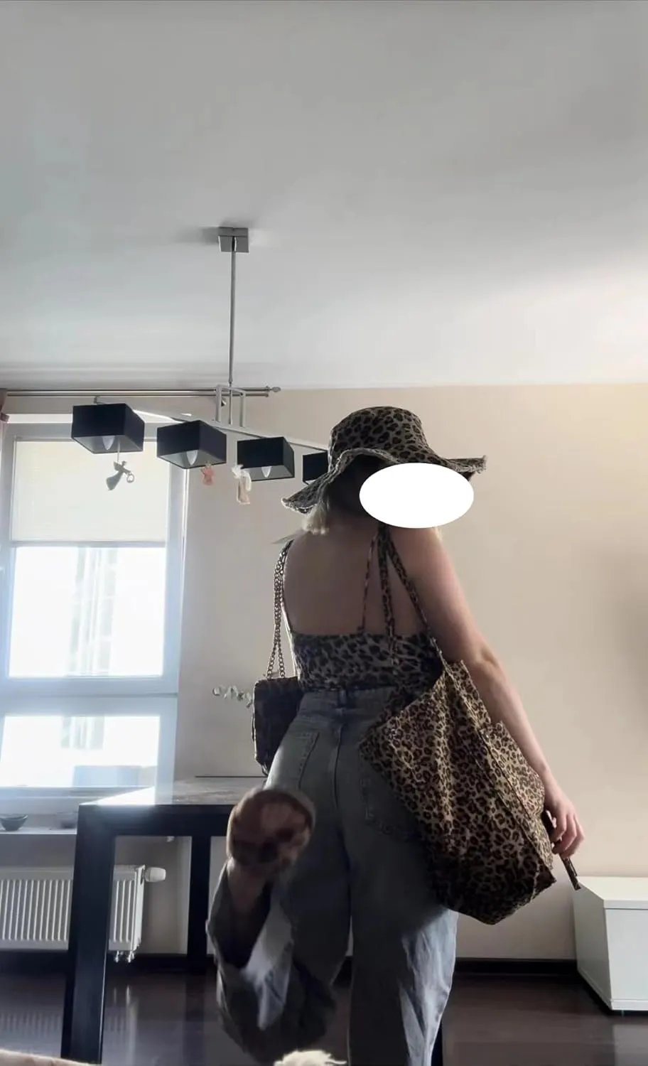 Leopard Print Tote Bags For Women Large-capacity Bag Single-shoulder Sag For Women Large Leopard Print Bag