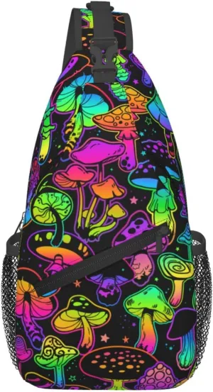 LGBT Rainbow Gay Pride Flag Handshake Love Pride Day Crossbody Bag Sling Bag Chest Bags Travel Shoulder Backpack