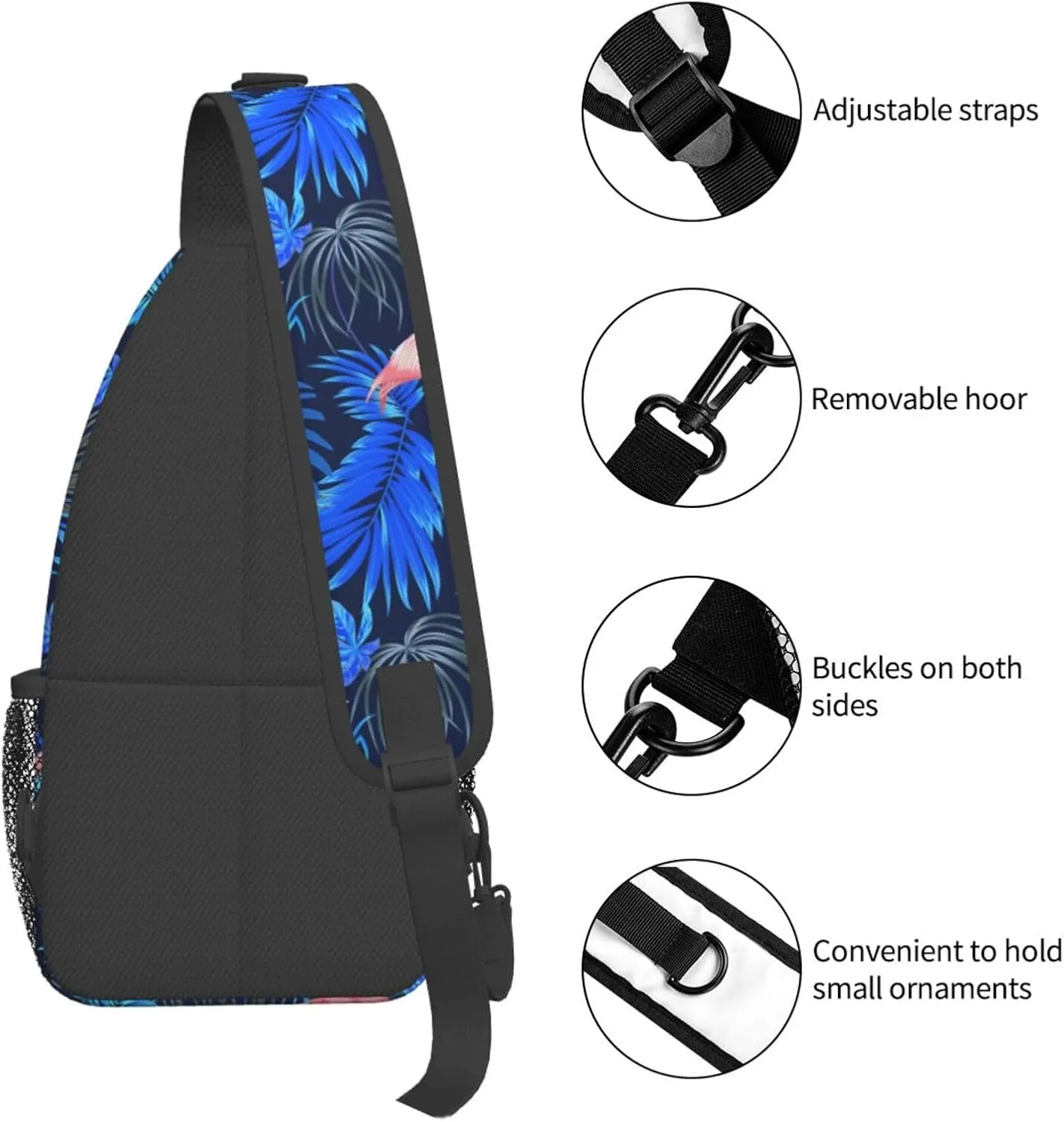 LGBT Rainbow Gay Pride Flag Handshake Love Pride Day Crossbody Bag Sling Bag Chest Bags Travel Shoulder Backpack