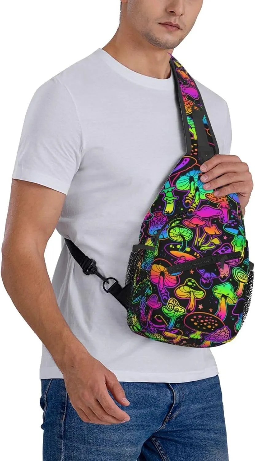 LGBT Rainbow Gay Pride Flag Handshake Love Pride Day Crossbody Bag Sling Bag Chest Bags Travel Shoulder Backpack