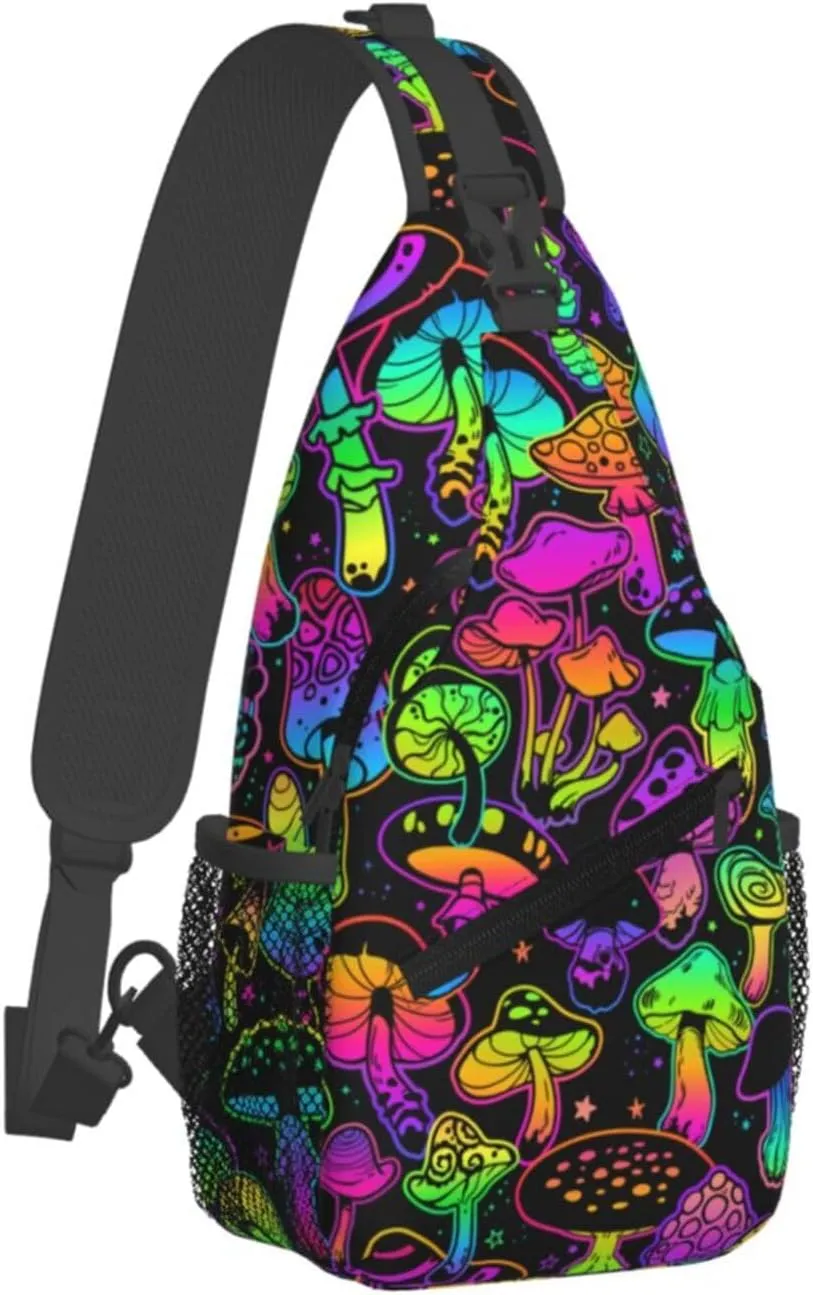 LGBT Rainbow Gay Pride Flag Handshake Love Pride Day Crossbody Bag Sling Bag Chest Bags Travel Shoulder Backpack