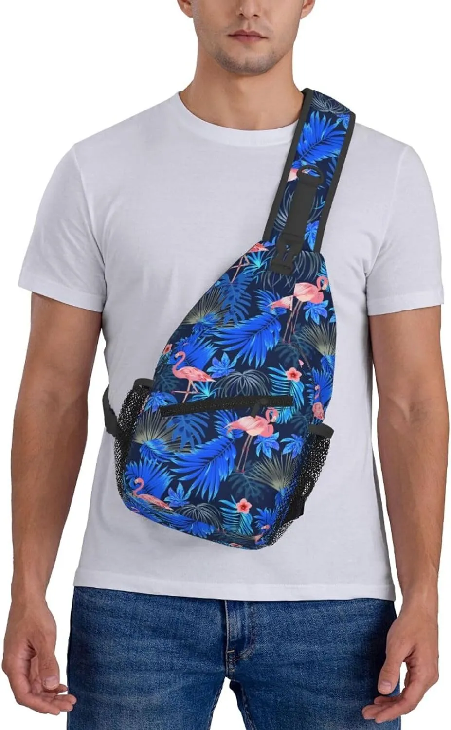 LGBT Rainbow Gay Pride Flag Handshake Love Pride Day Crossbody Bag Sling Bag Chest Bags Travel Shoulder Backpack