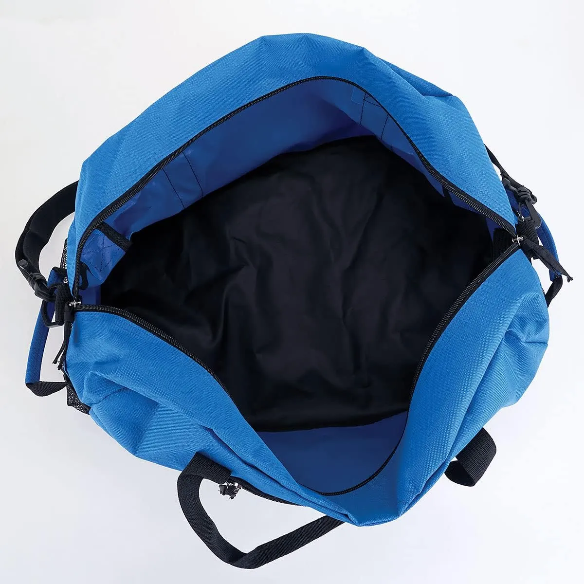 Lillian Vernon Personalized Small Blue and Black Kids Duffel Bag, Boys Sports, 9 x 10 ½ x 19 inches