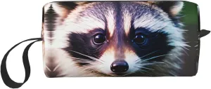 Little Raccoon Face 1 print Travel Cosmetic Bag Gifts for Women Portable Make Up Bags for Women Mother Sister