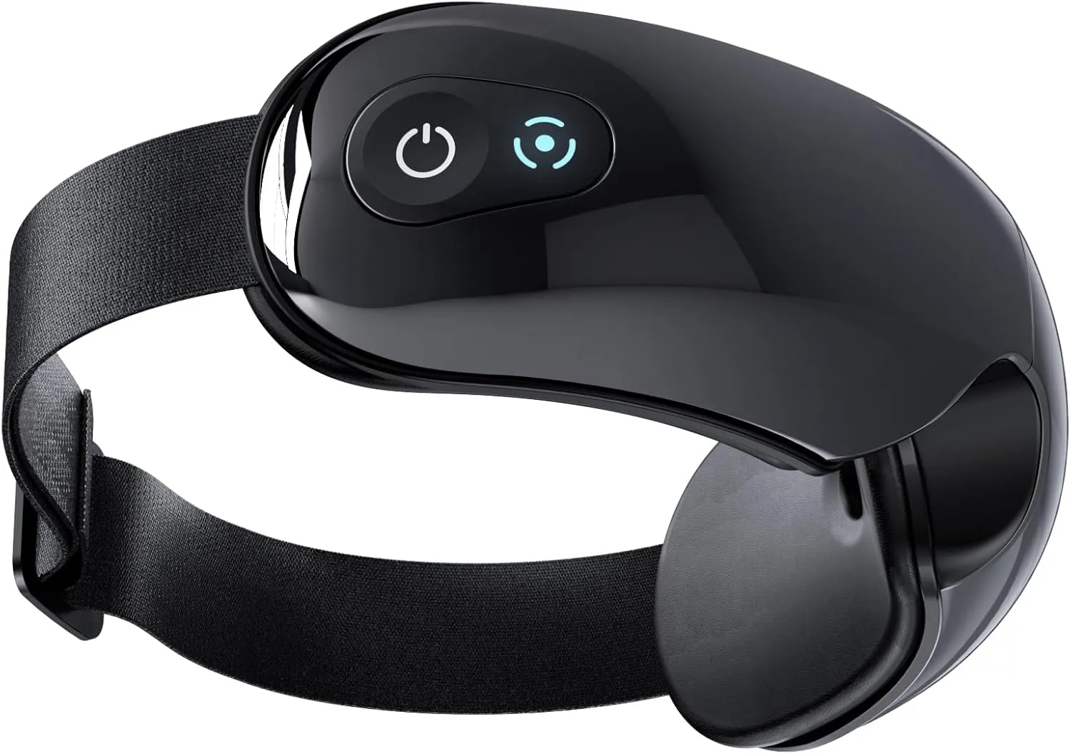 llano Eye Massager with Heat, Visible Heated Eye Mask with Bluetooth Music for Migraine, Foldable Eye Care Face Massager Eye Machine for Relax Eye Strain Dark Circle Eye Bags Dry Eye (Black)