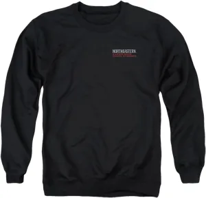 LOGOVISION Northeastern University Official D'More-Mckim School Of Business Left Chest Logo Unisex Adult Crewneck Sweatshirt