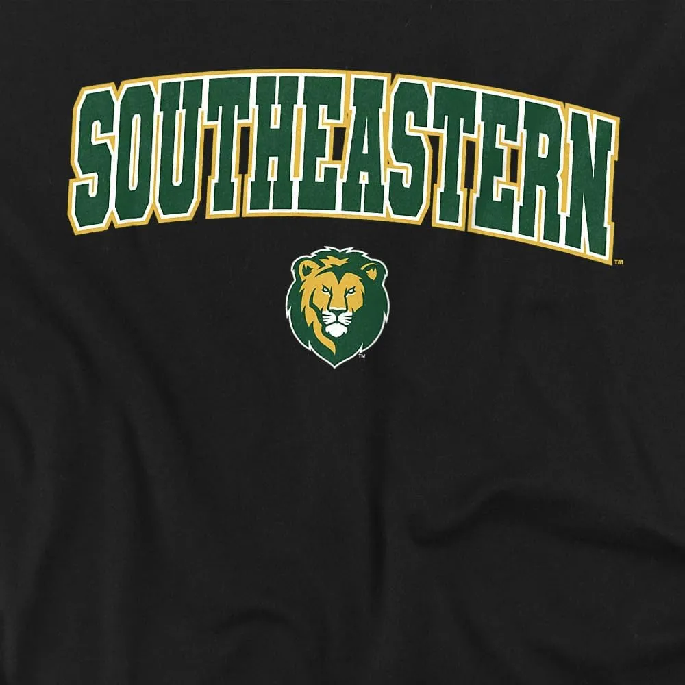 LOGOVISION Southeastern Louisiana University Arch Logo Black Unisex Adult Crewneck Sweatshirt