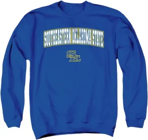 LOGOVISION Southeastern Oklahoma State University Arch Logo Black Unisex Adult Crewneck Sweatshirt