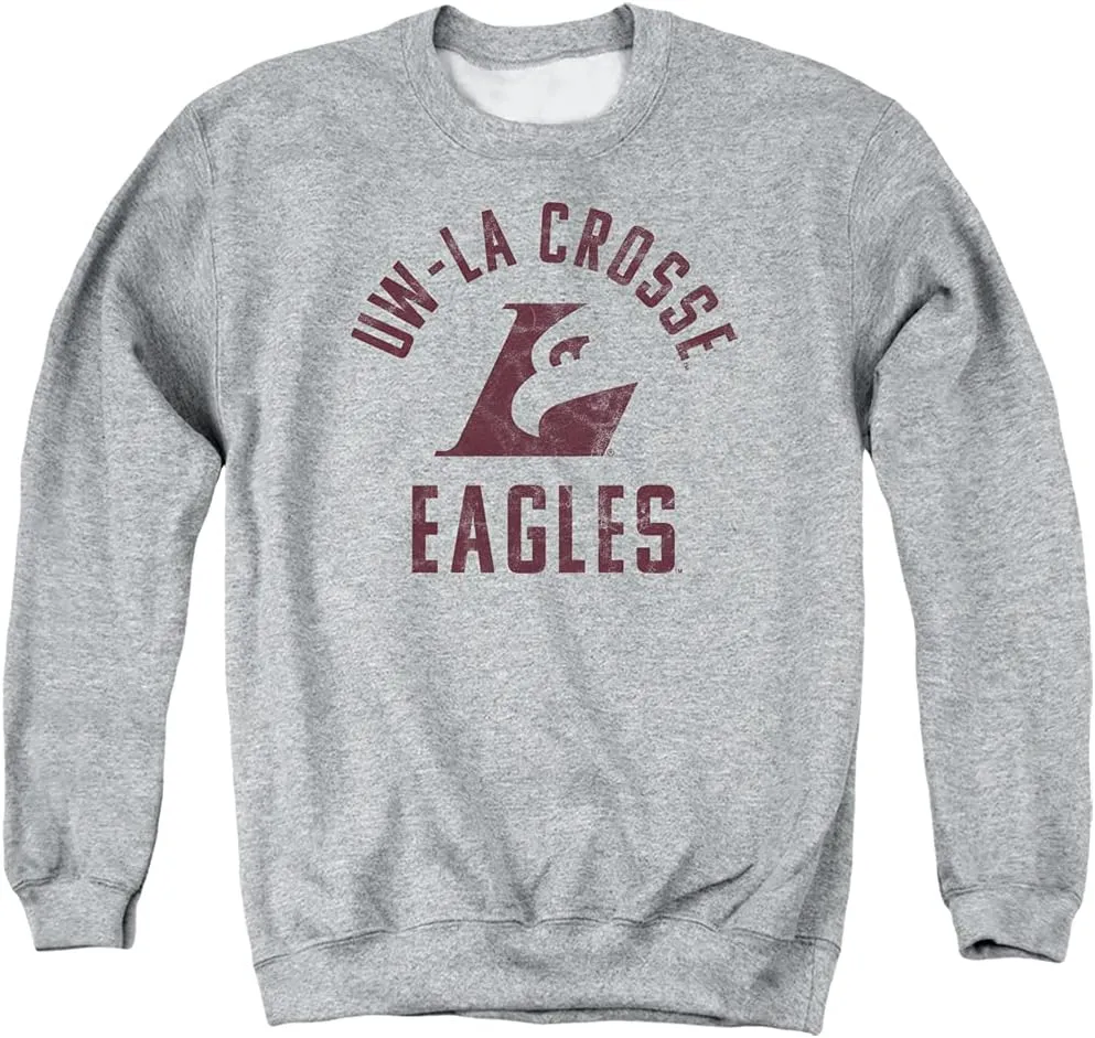LOGOVISION University of Wisconsin La Crosse Official Eagles Logo Unisex Adult Crewneck Sweatshirt
