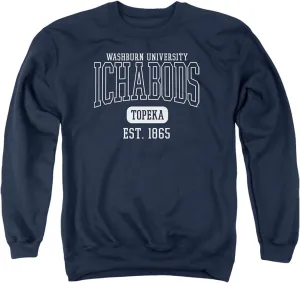 LOGOVISION Washburn University Official Circle Logo Unisex Adult Crewneck Sweatshirt