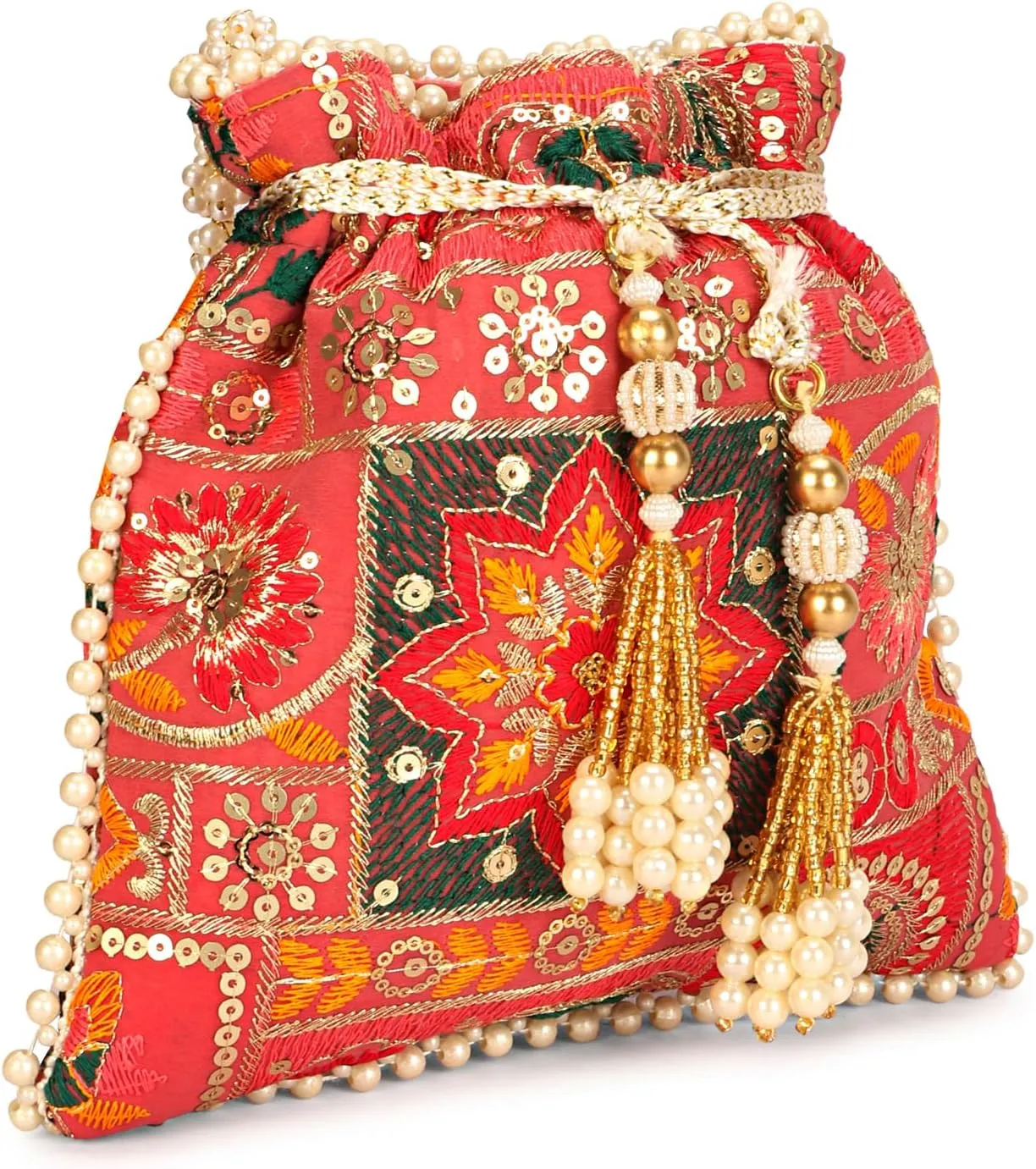 LONGING TO BUY Indian Wedding Potli Bags For Women, Potli Bags For Enagement, Sequence Potli Bags For Women