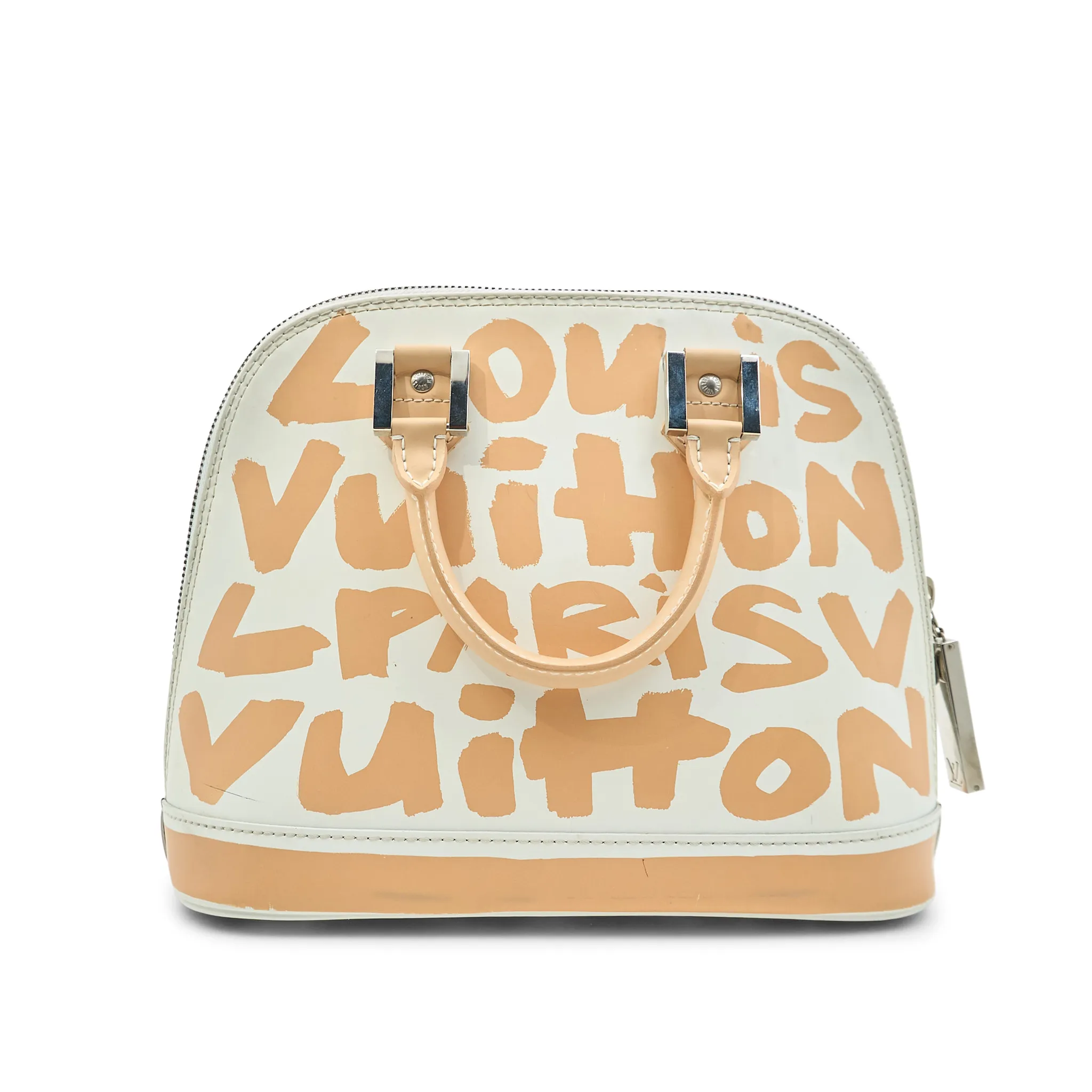 Louis Vuitton Graffiti Alma GM Peach