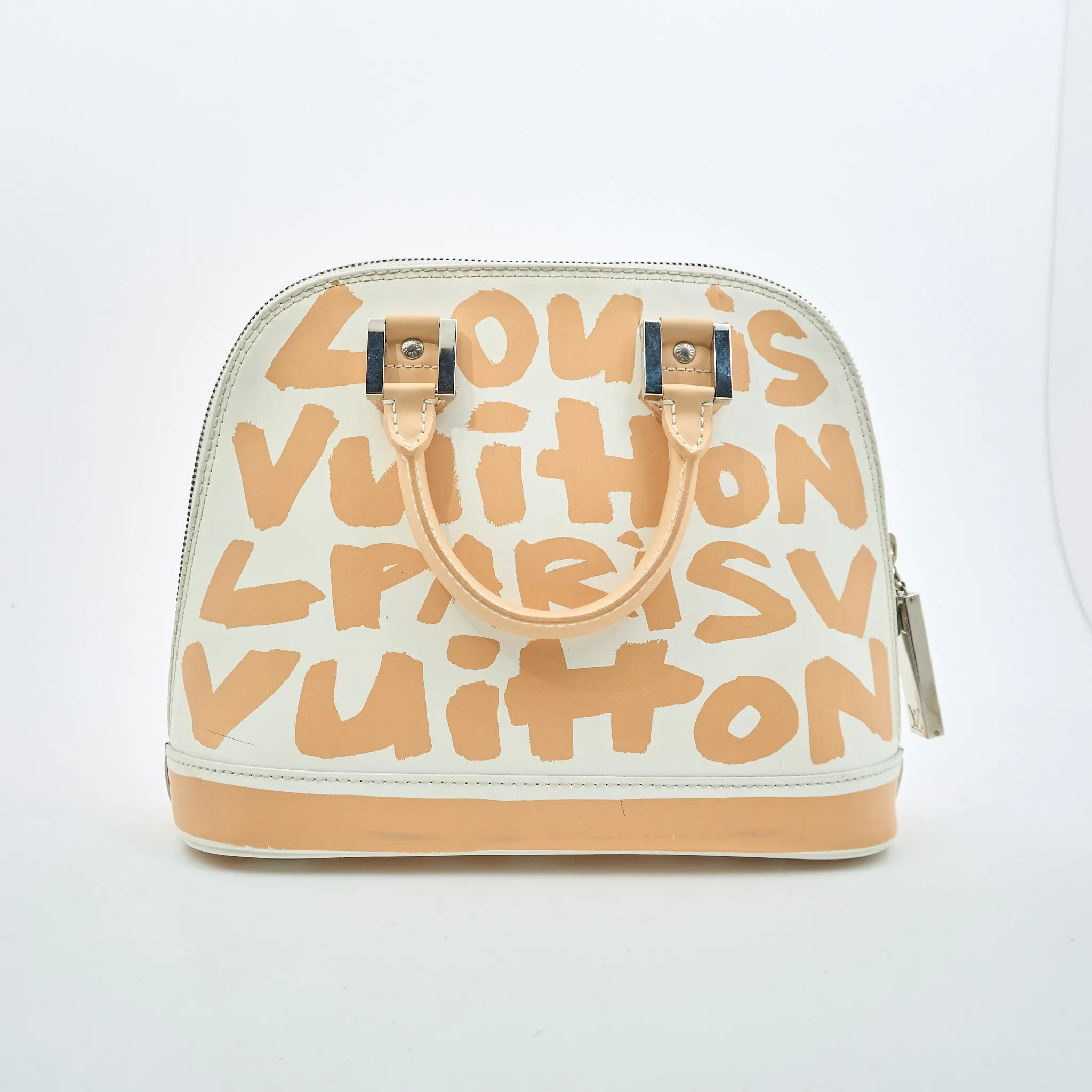 Louis Vuitton Graffiti Alma GM Peach