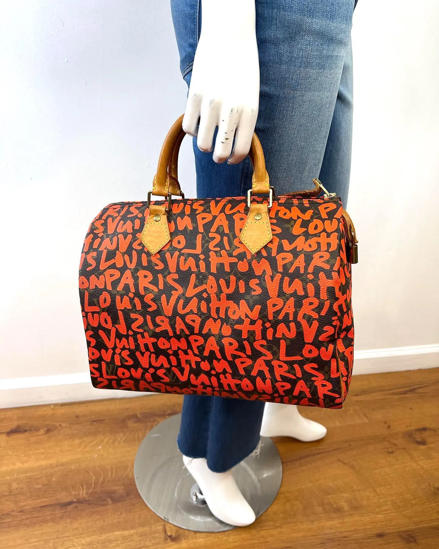 LOUIS VUITTON GRAFFITI STEPHEN SPROUSE SPEEDY 30 HANDBAG