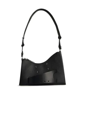 Maison Margiela 'Hobo' Black Embossed Lear Bag