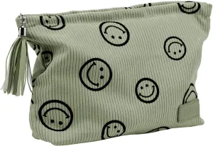 Makeup Bag Small Cosmetic Pouch: Cosmetic Bag for Purse - Cute Make up Bags with Tassel - Gifts for Teen Girl (03-Green)