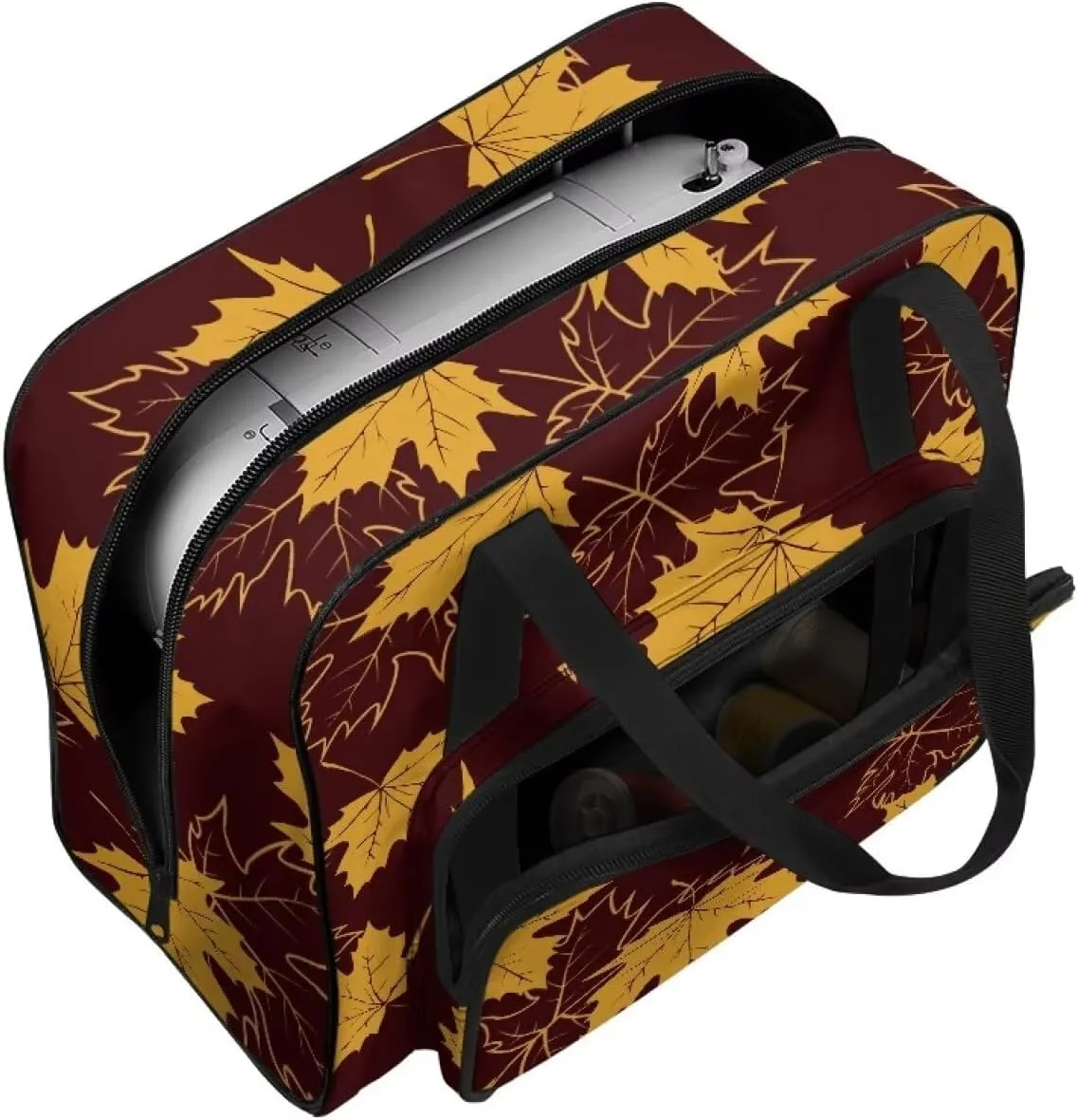 Maple Leaf Sewing Machine Bag Useful Storage Bags Fashion Large Capacity Home Assortment Case Organize