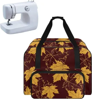 Maple Leaf Sewing Machine Bag Useful Storage Bags Fashion Large Capacity Home Assortment Case Organize