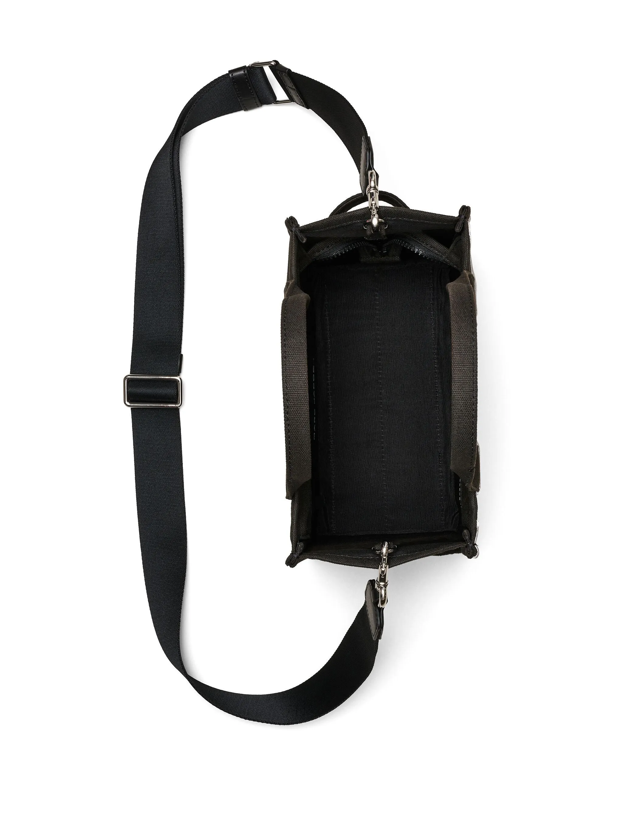 Marc Jacobs Black Canvas Logo Print Bag