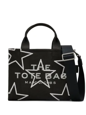 Marc Jacobs Black Canvas Logo Print Bag