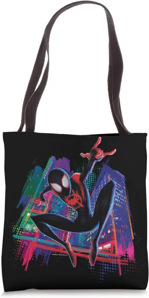 Marvel Spider-Man Miles Morales Graffiti City Tote Bag