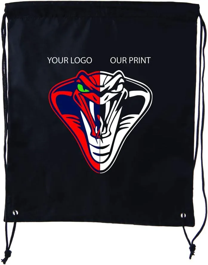 Mato & Hash Custom Bags With Your Logo | Promotional Drawstring Backpack - 100PK Forest Green CE2500